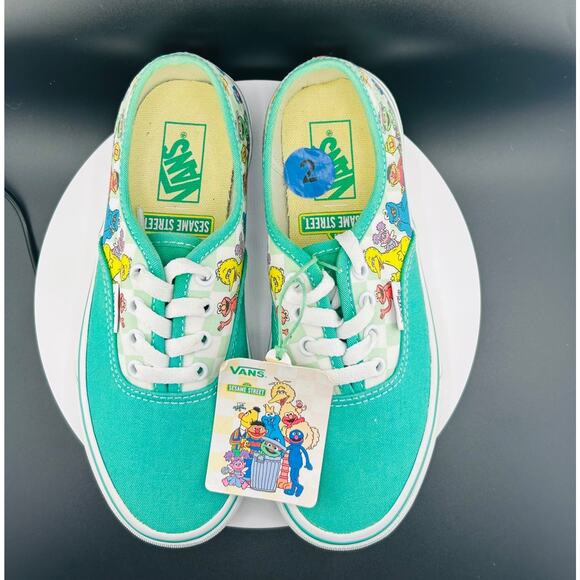 Vans X Sesame Lace Up Sneakers Shoes Sz 2 - Picture 3 of 7